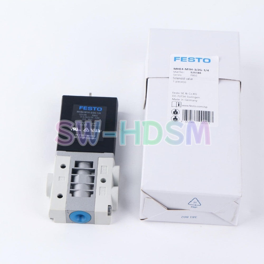 1PCS  for FESTO Double Solenoid Valve MHE4-M1H-3/2G-1/4 525186 Freight Free