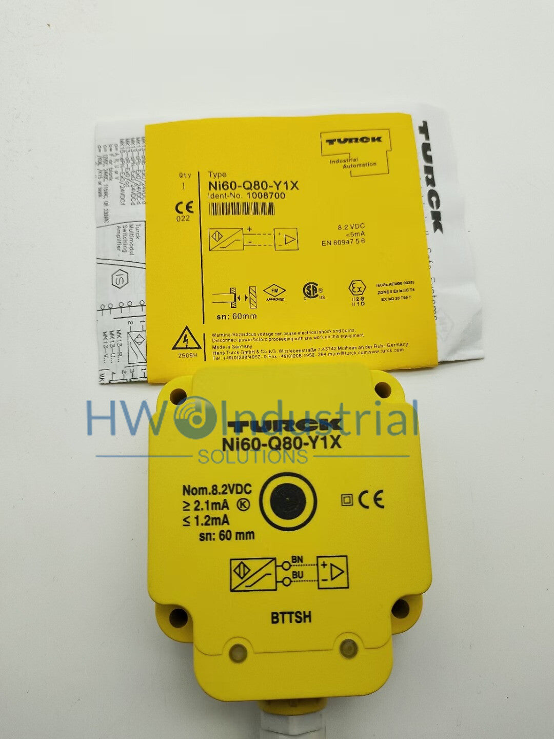 1PCS TURCK Proximity Switch Inductive Sensor NI60U-Q80-Y1X