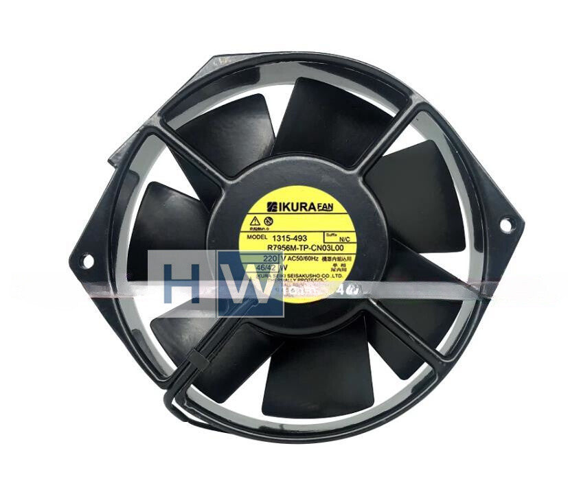 1PC IKURA 220V 46/42W 1315-493 R7956M-TP-CN03L00 Metal Cabinet Cooling Fan