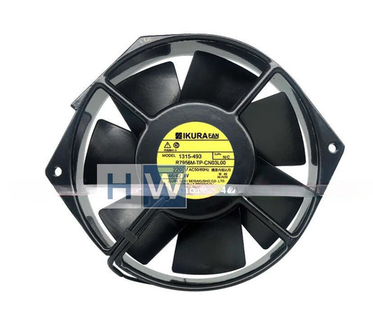 1PC IKURA 220V 46/42W 1315-493 R7956M-TP-CN03L00 Metal Cabinet Cooling Fan