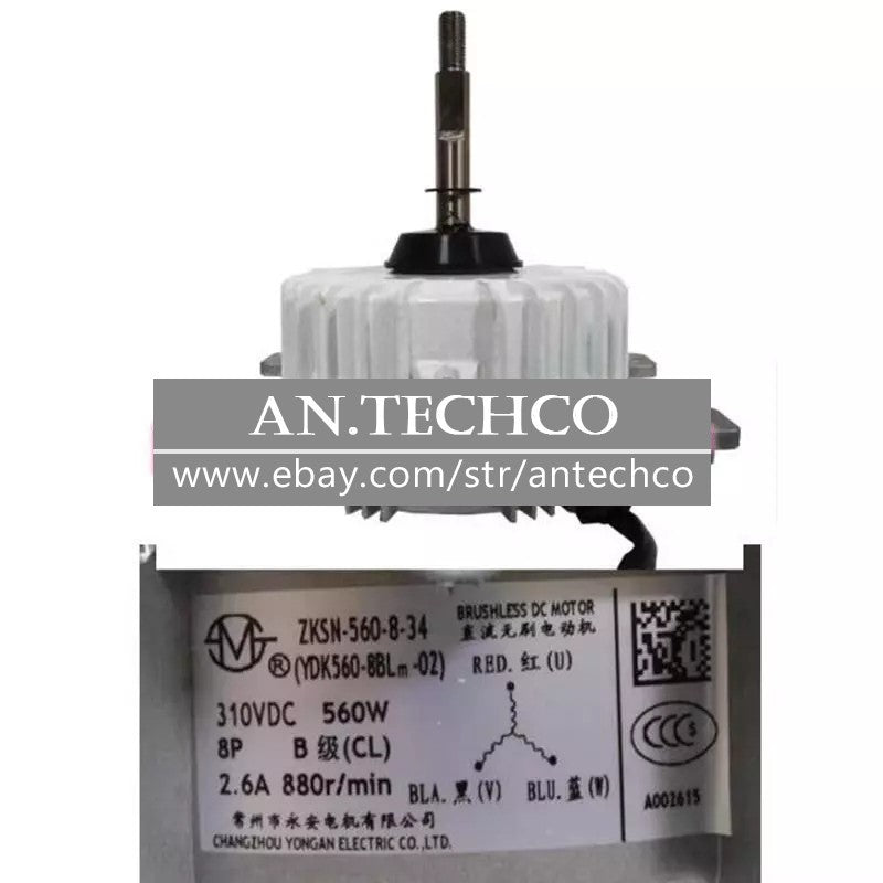 1PC Midea central air conditioner DC motor ZKSN-560-8-34 fan motor