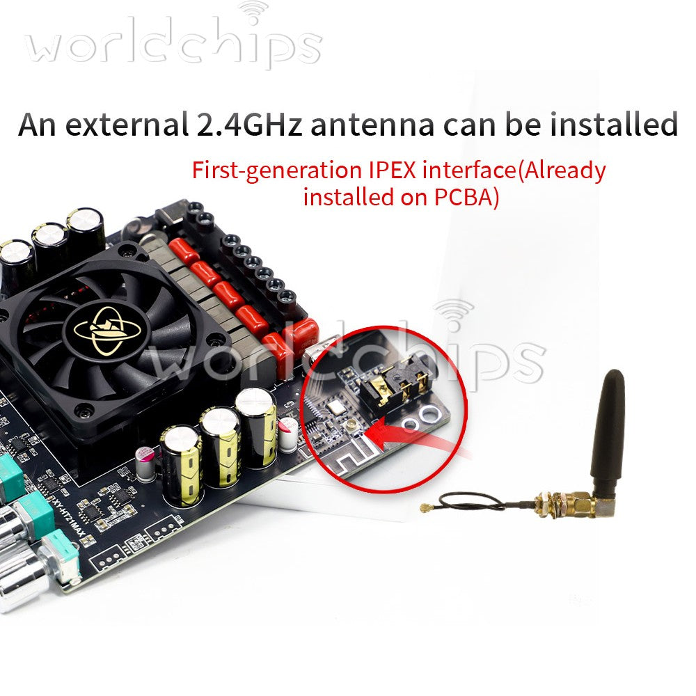 HT21MAX Upgraded 2.1CH BT Audio Amplifier Board 200W *2+400W Dual-core TPA3223