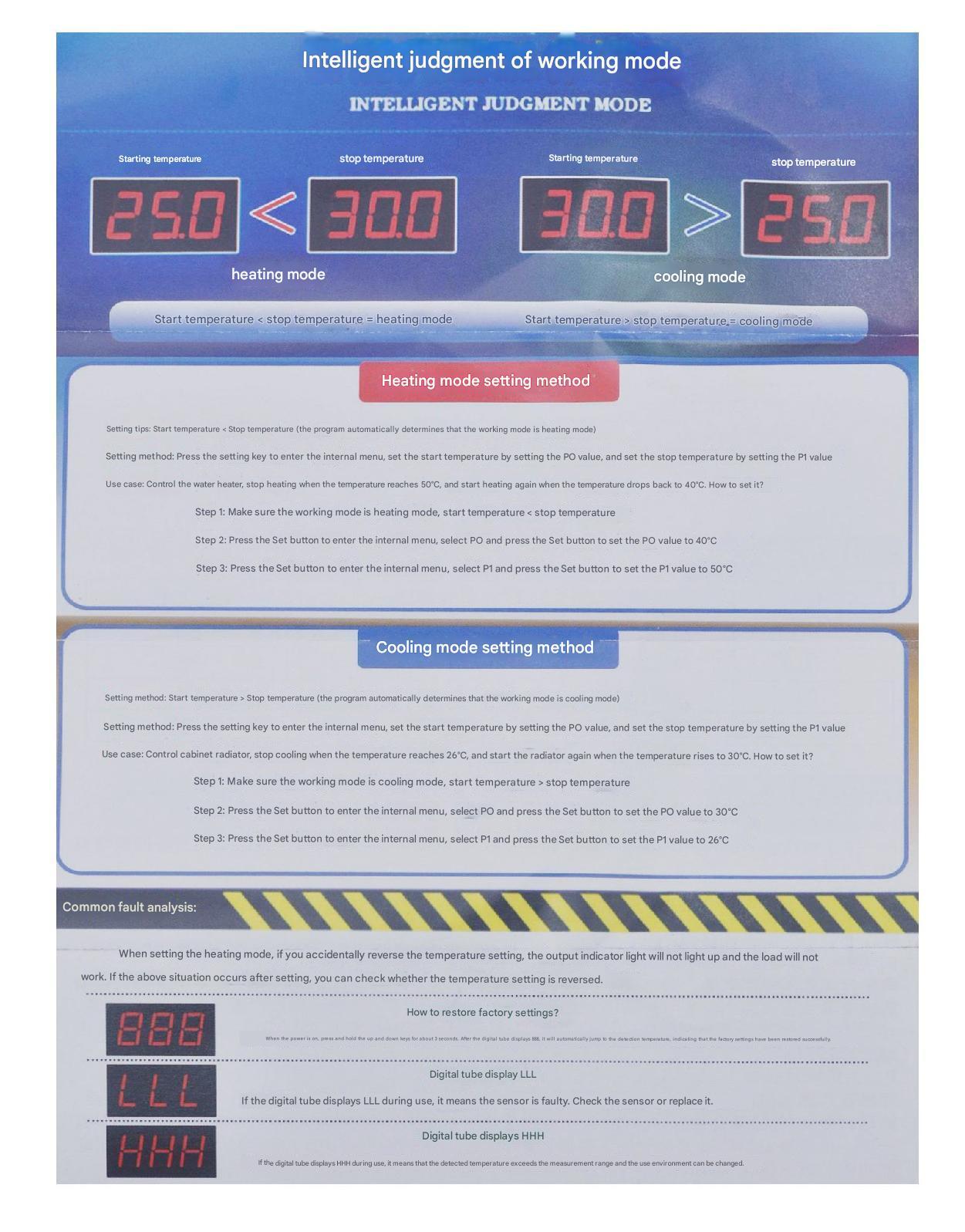 220V Temp. Controller Adapter for Fish Tank Aquarium Greenhouse Heating Control