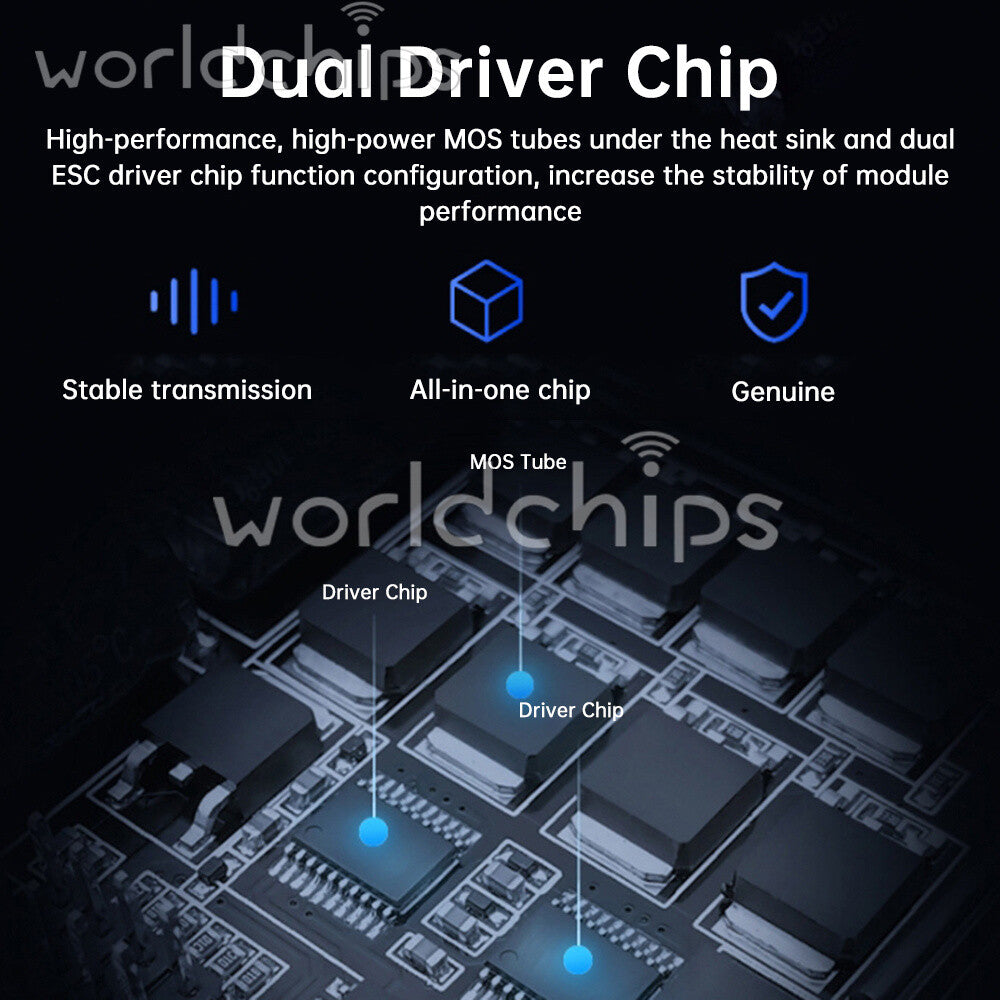 9V-30V 60A Dual PWM DC Motor Driver Module High Power H-Bridge Speed Controller