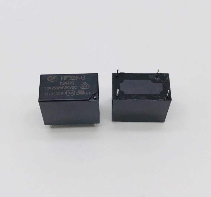 10Pcs HF32F-G-005/009/012/024 -HS Normally Open 10A Hongfa Relay 5V9V12V24VDC