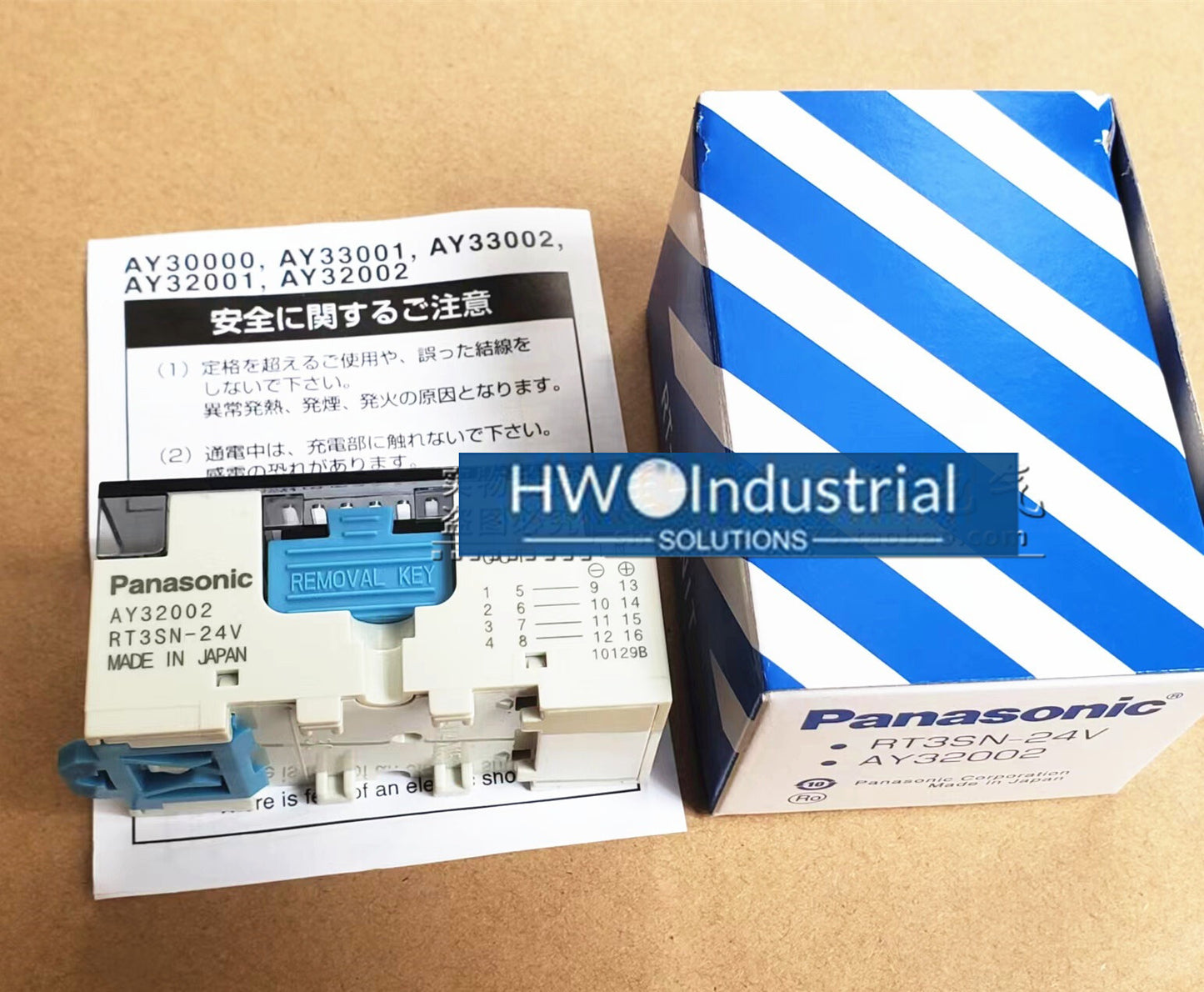 1pc  Pana-sonic AY32002 RT3SN-24V 4-group Terminal Relay Module