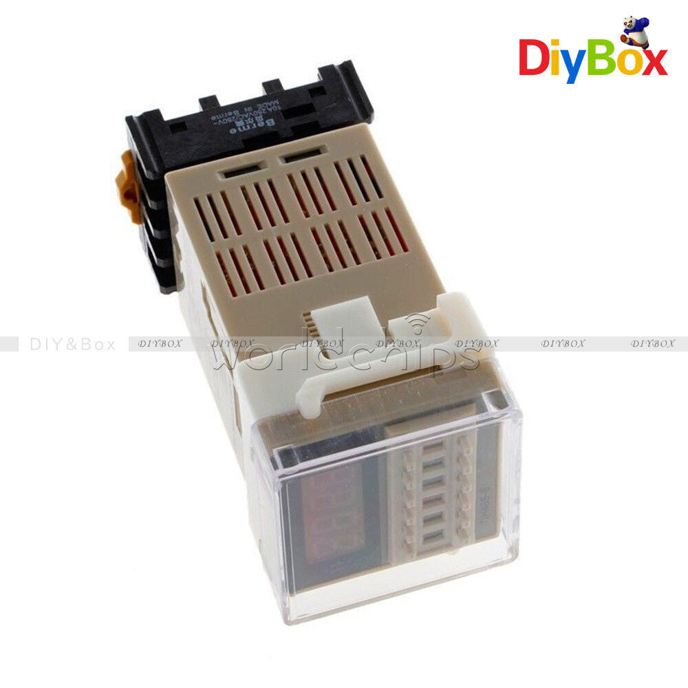 DH48S-S Digital AC 220V Precision Programmable Time Delay Relay W/ Socket Base