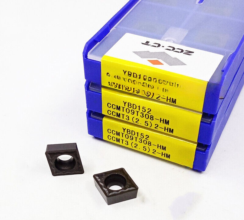 10Pcs ZCC.CT CCMT09T308-HM YBD152 CCMT32.52-HM turning blade CNC carbide inserts