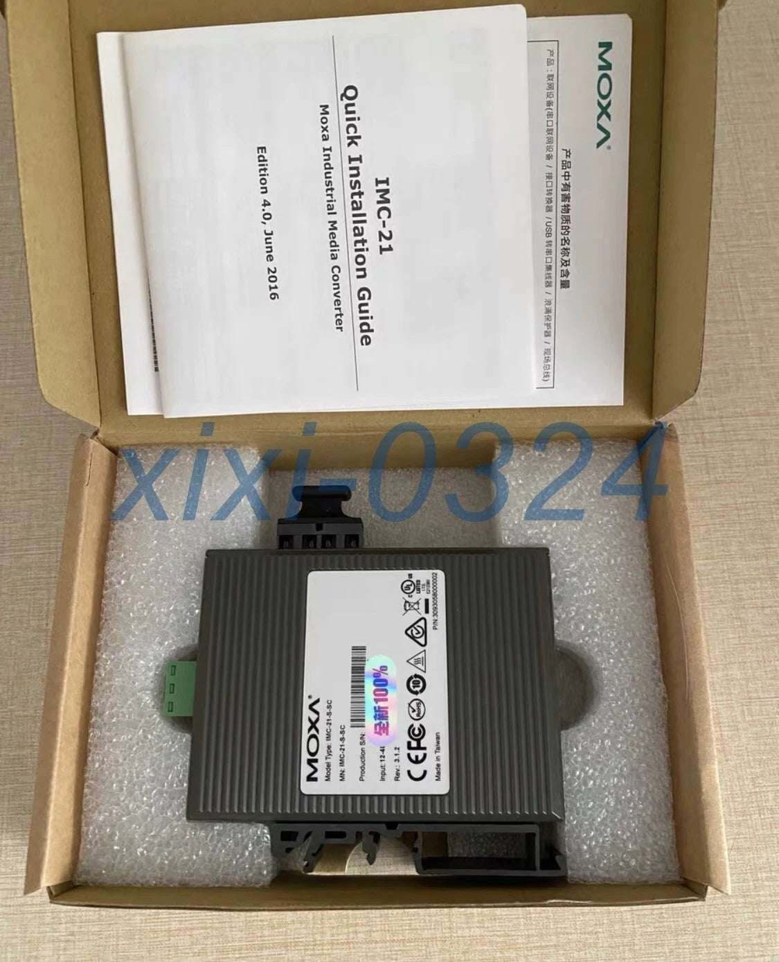 1pcs  MOXA  IMC-21-S-SC  Photoelectric converter   shipping/da #P