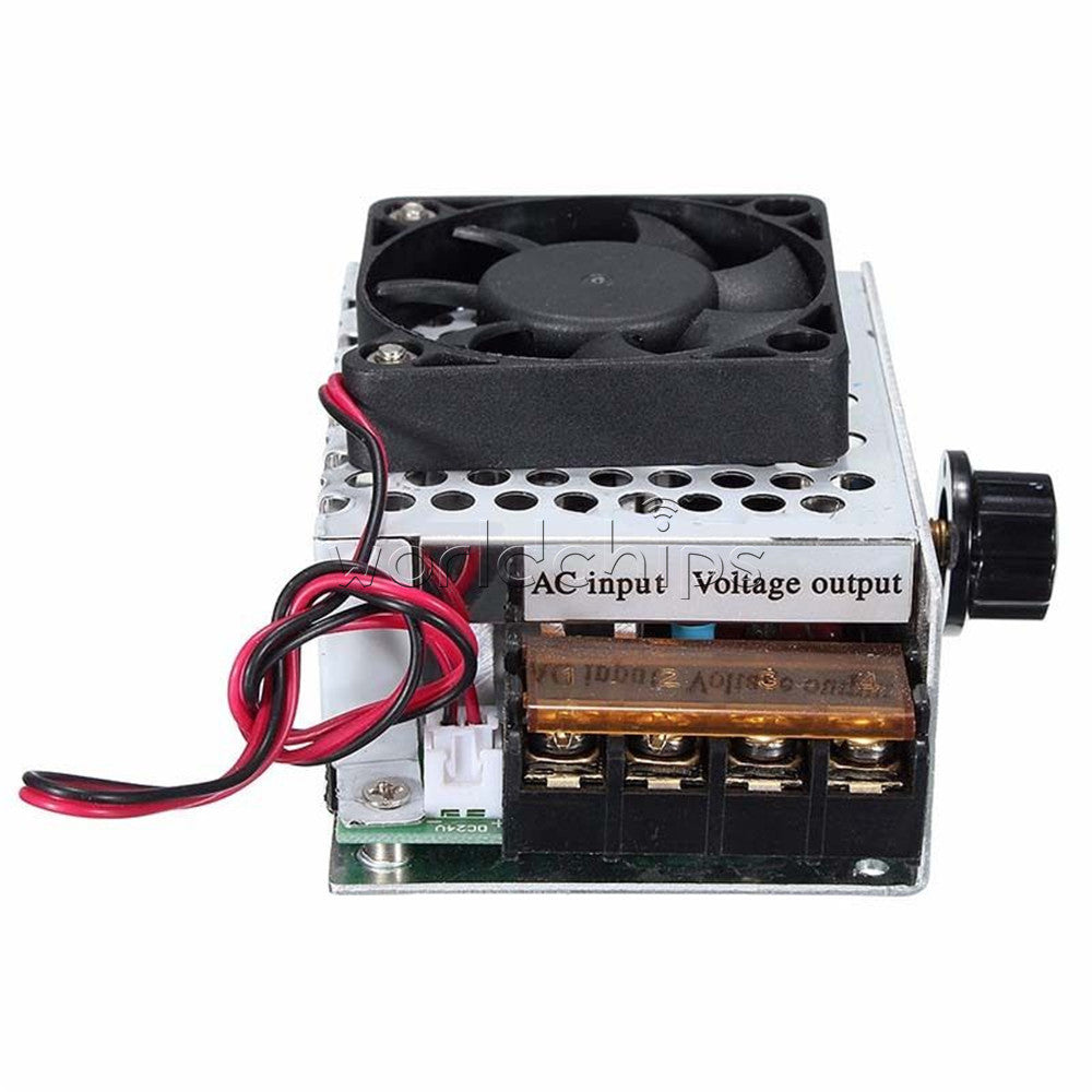 AC 220V 4000W Speed Controller with Fan Case Voltage Regulator Thermostat Dimmer