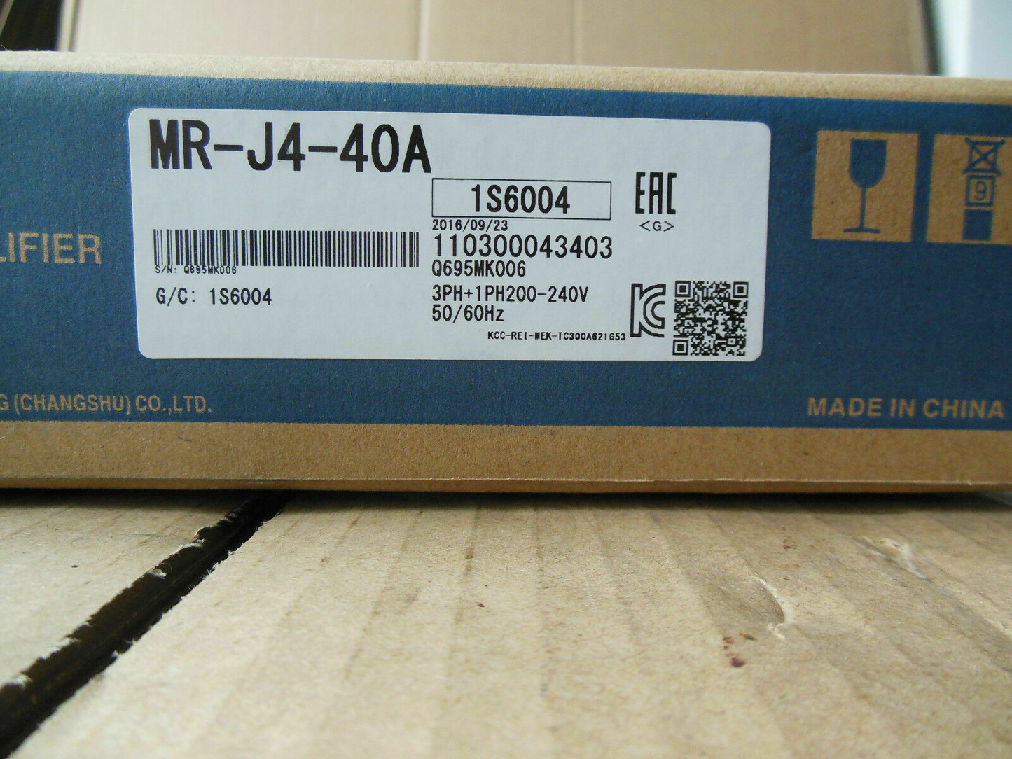 1pcs Mitsubishi MR-J4 Servo Driver MR-J4-40A