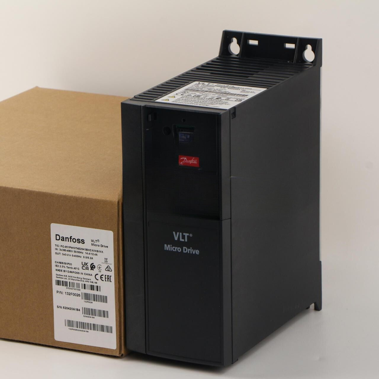 1 pcs For Danfoss FC-051P4K0T4E20H3BXCXXXSXXX Vlt Micro Drive Inverter 132F0026