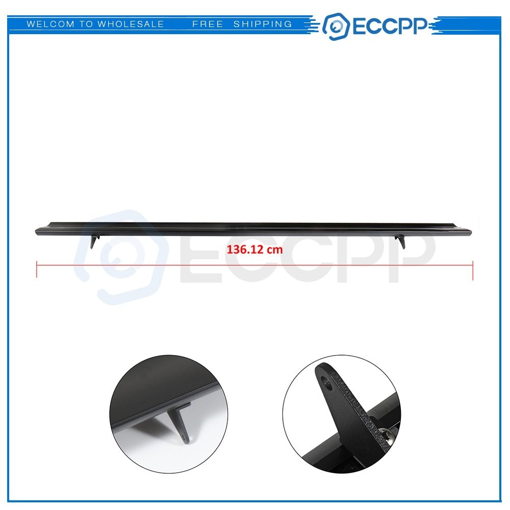 Universal Black Aluminum Adjustable GT F1 Style Trunk Spoiler Wing
