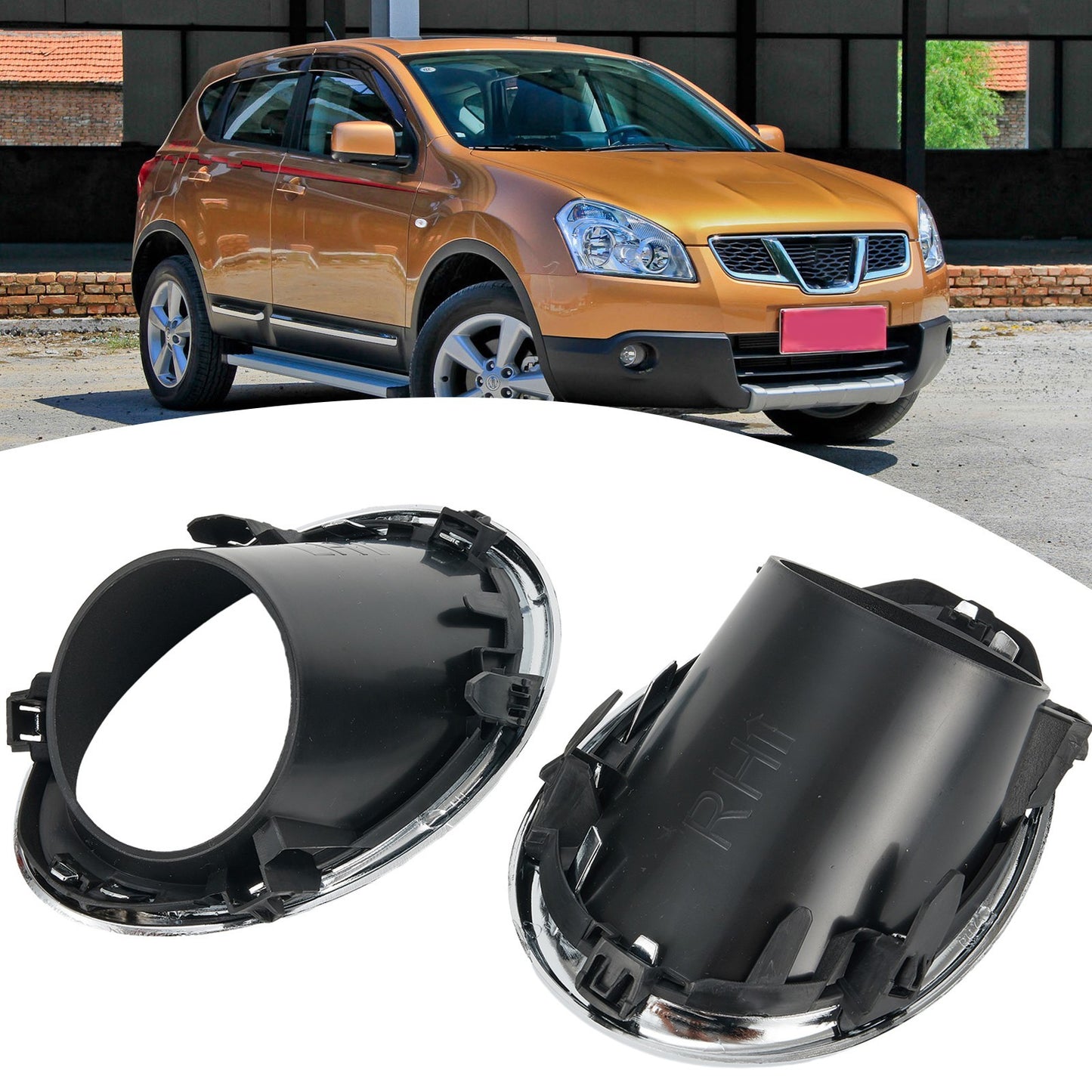 Fog Light Covers Bezel Passenger Side Right For Nissan Qashqai J11 14-17