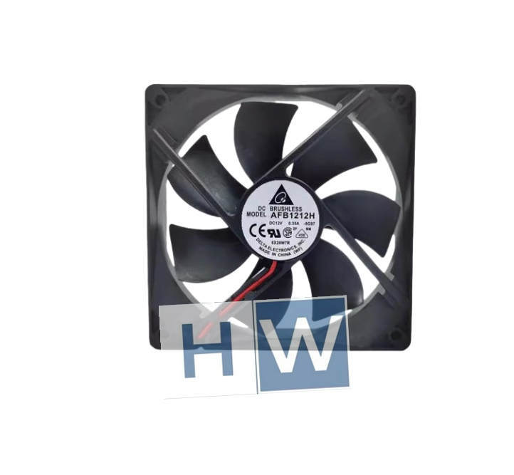 1PC Delta AFB1212H 12V 0.35A 12CM 120 * 25MM 2-wire Chassis Cooling Fan