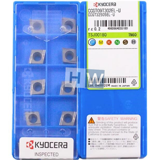 Box/10PCS Kyocera CNC Blade Diamond CCGT09T302EL-U TN60