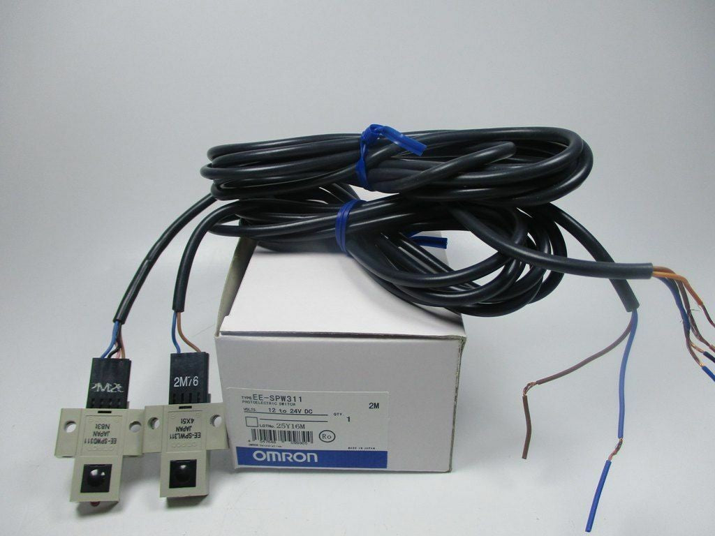 Omron EE-SPW311 Photoelectric Sensor,Rectangle,Thru-Beam