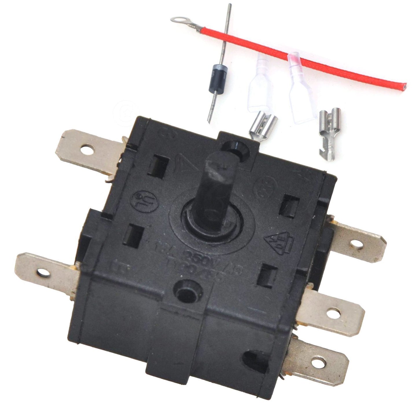 5Pin 4Gears Knob Switch Electric Heater Stove Rotary Selector Thermostat Control