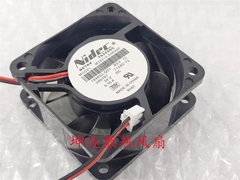 Nidec M34313-55RA9F 6025 DC24V 0.16A 6CM 2-Pin Inverter Cooling Fan