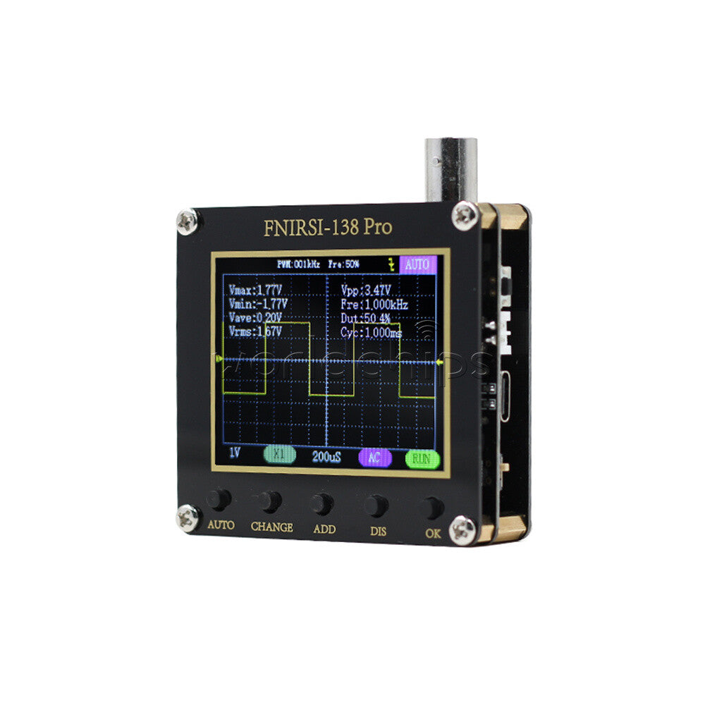 FNIRSI-138 PRO Digital Handheld Oscilloscope 200KHz Analog Bandwidth 3.3V