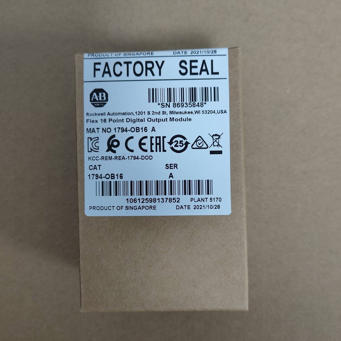 For Allen-Bradley 1794-OB16 FLEX 16-Point Digital Output Module SPOT GOODS