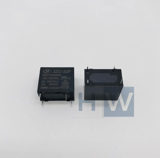 10Pcs  Hongfa Relay HF32F-024-HS HF32F-024-HS3 5A250VAC Normally Open 4-pin