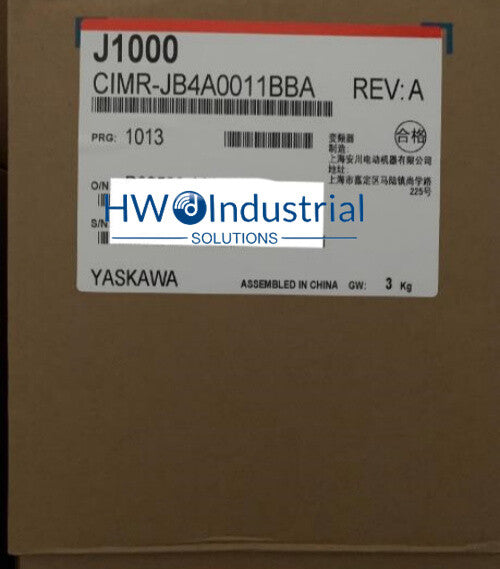 1PC  Yaskawa J1000 Series Inverter CIMR-JB4A0011BBA 3.7KW/5.5KW 400V