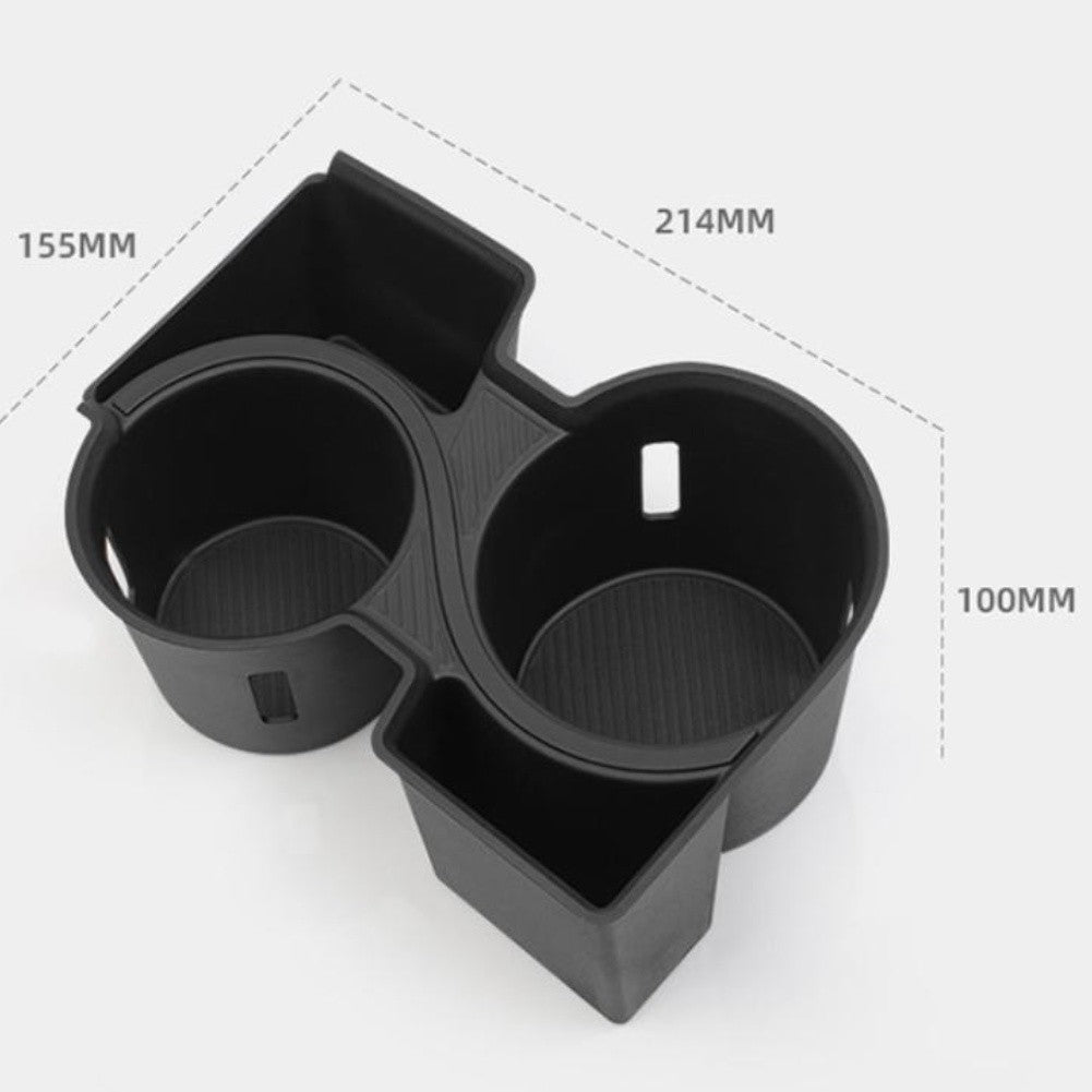 For Kia For EV9 2024 2025 Center Console Storage Organizer Tray Black TPE