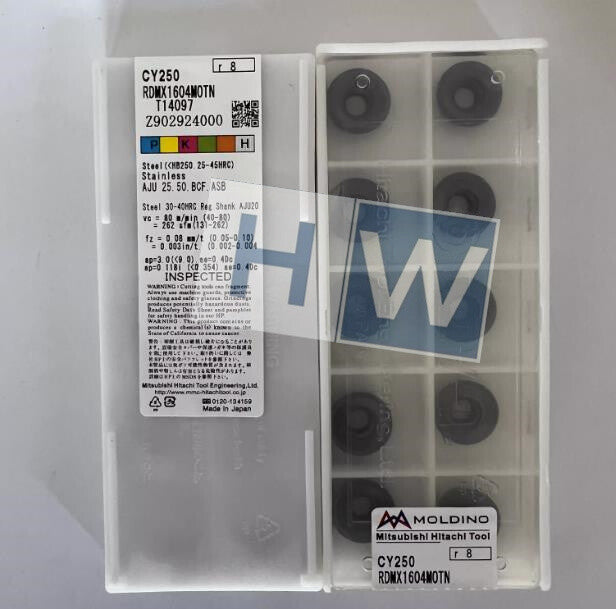 Box/10PCS HITACHI R8 round CNC Blade RDMX1604MOTN CY250 RDMX1604M0TN CY250