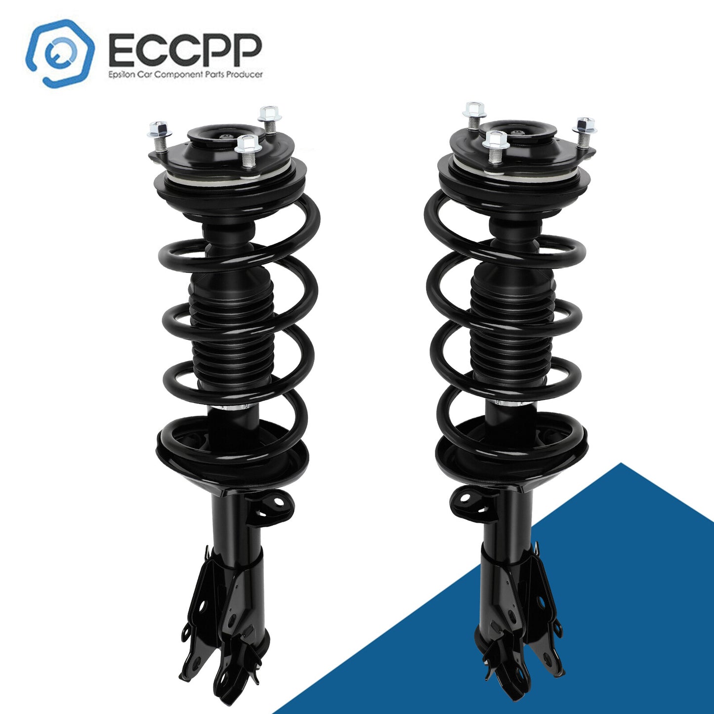 For 2012 Honda Civic Front Complete Loaded Struts & Coil Springs Assembly Pair