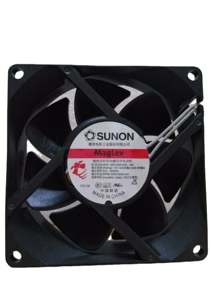 SUNON 80*80*25mm 8cm AC115V MA1082-HVL 3.6W GN 2-wire maglev cooling fan