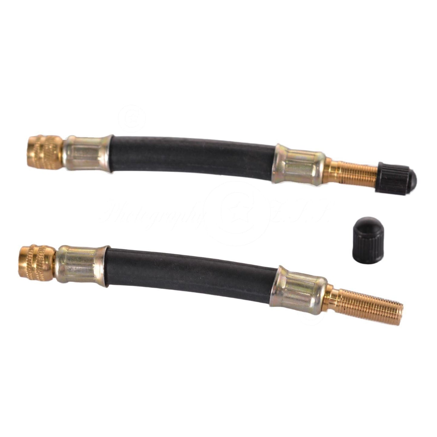 2x Double Tire Car Truck Inner Tube Valve Air Nozzle Inflation Extension Rod