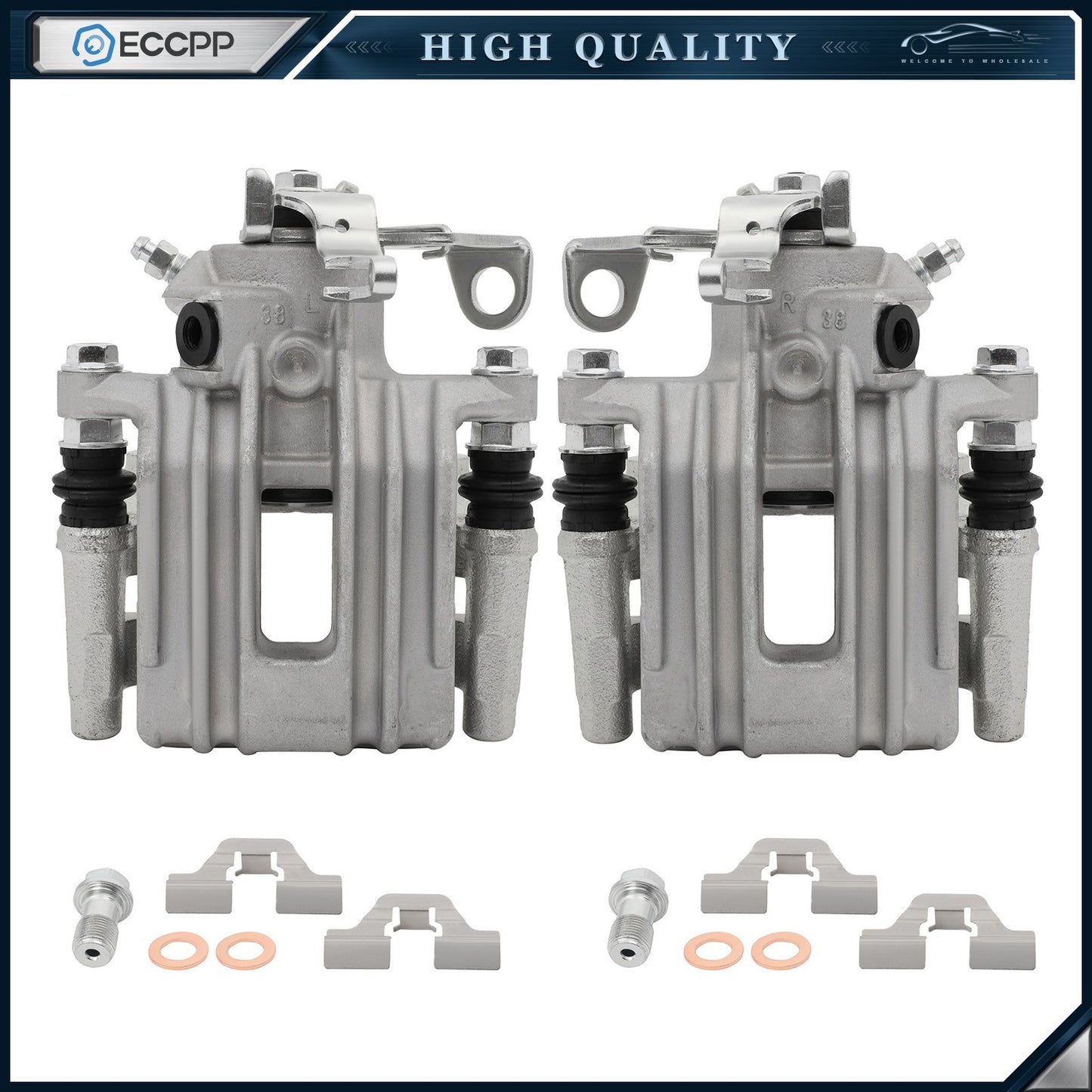Rear Brake Calipers 2Pcs For 1998-2000 Volkswagen Beetle 1999 Volkswagen Golf