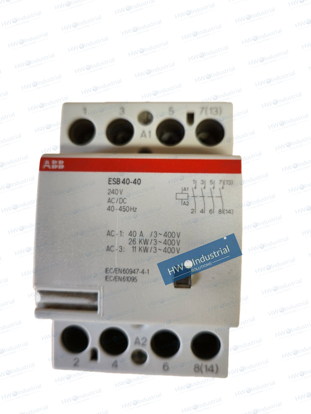 1/Piece ESB40-40N-05 ABB Building Specific 40A Contactor Coil Voltage 240V AC/DC