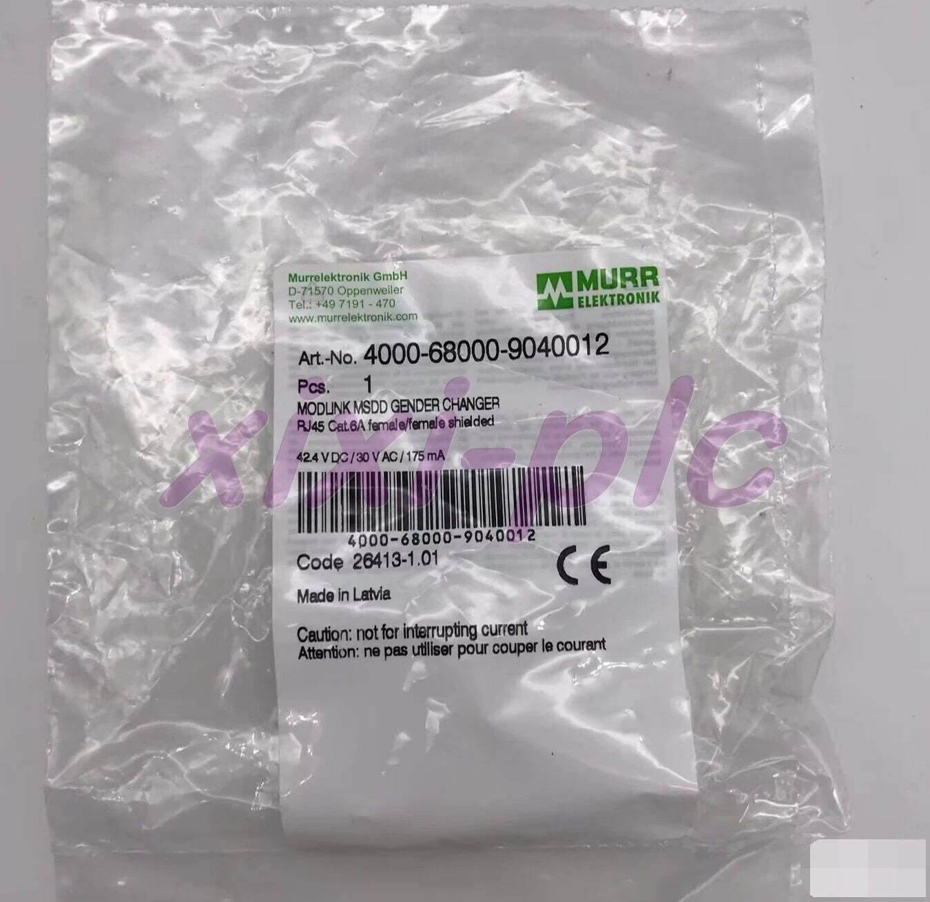 1 pcs  MURR  4000-68000-9040012  Adapter   #P
