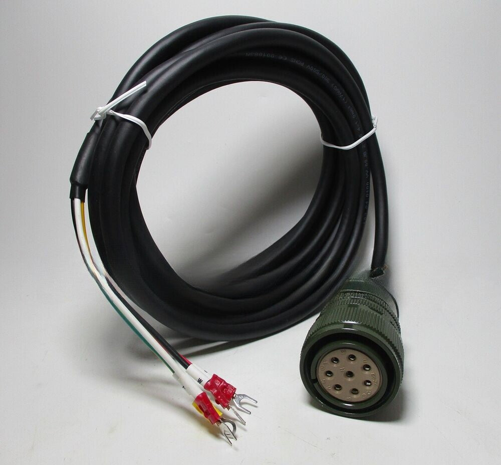 1PCS  Motor Power Cable FIT FOR MR-J2S-100A/HC-SFS102 Ation Plug 8-Pin 5m