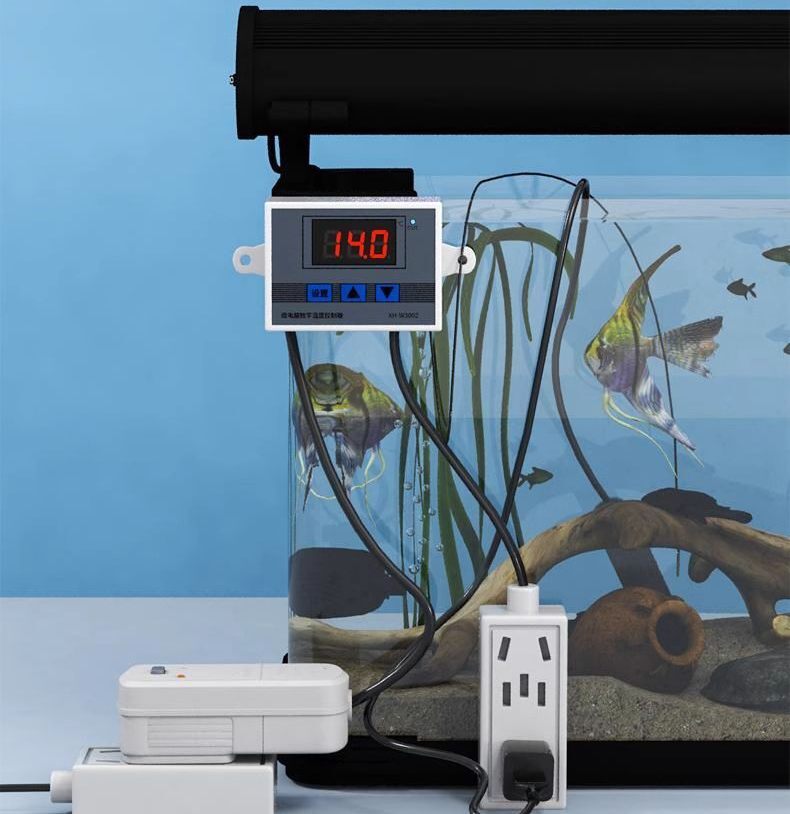 220V Temp. Controller Adapter for Fish Tank Aquarium Greenhouse Heating Control