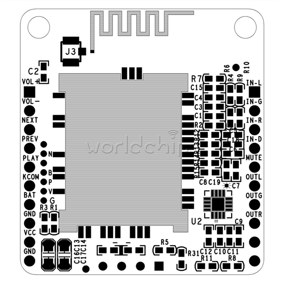 DC 12V 5V QCC3031 APT-X Receiver Board Amplifier Module for Audio Car Amplifier