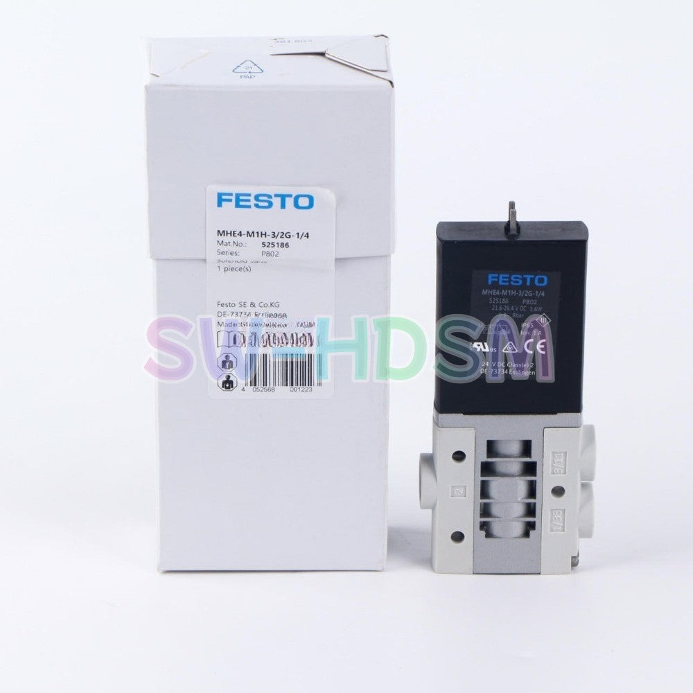 1PCS  for FESTO Double Solenoid Valve MHE4-M1H-3/2G-1/4 525186 Freight Free