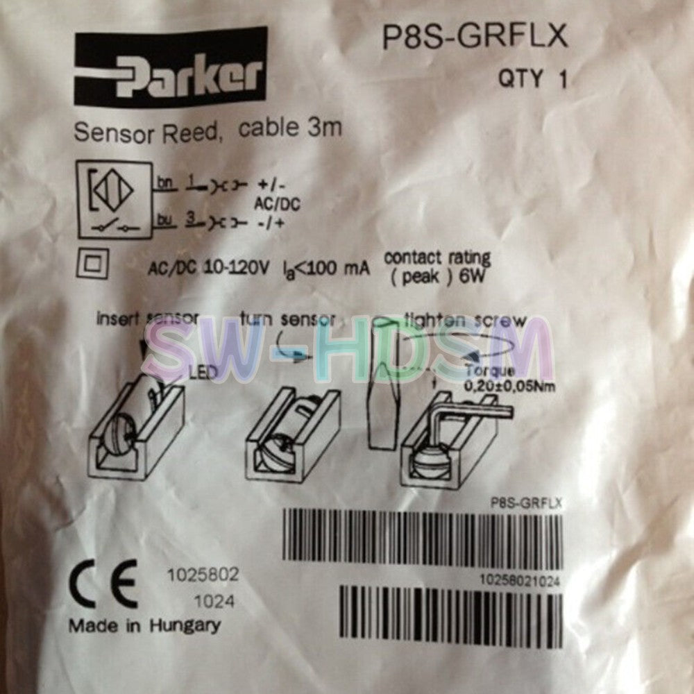 1PCS   FOR Parker P8S-GRFLX Solenoid Valve Sensor Freight Free
