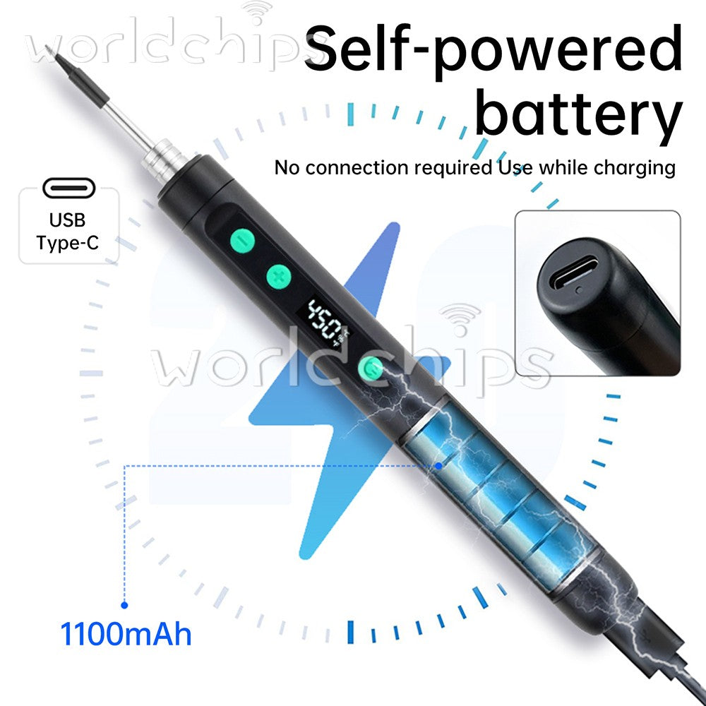 Smart Soldering Iron Kit Electronics Welding Irons Solder Tools Adjustable Temp
