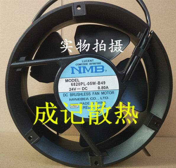 1PCS NMB 6820PL-05W-B49 24V 0.8A 172*172*51MM aluminum frame DC fan
