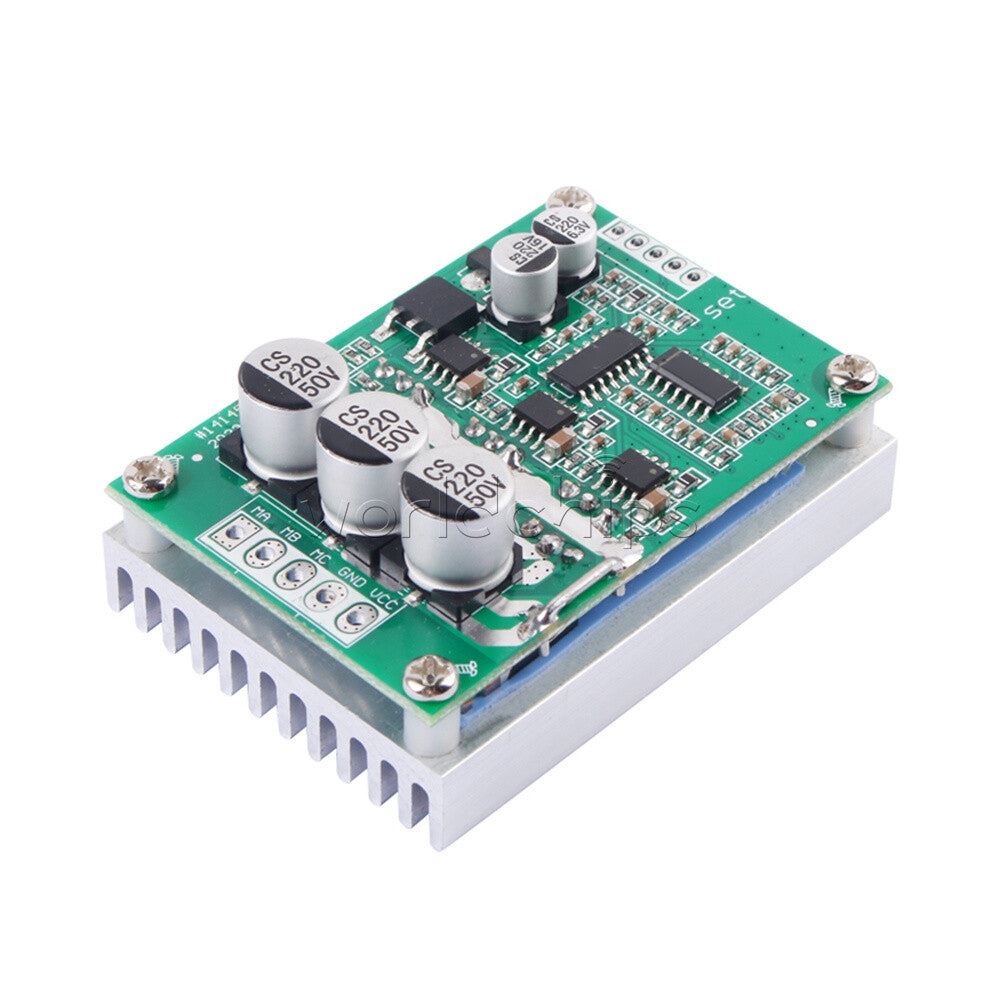 BLDC DC12V-36V 500W Brushless Motor Speed Controller PWM Hall-less Motor Control
