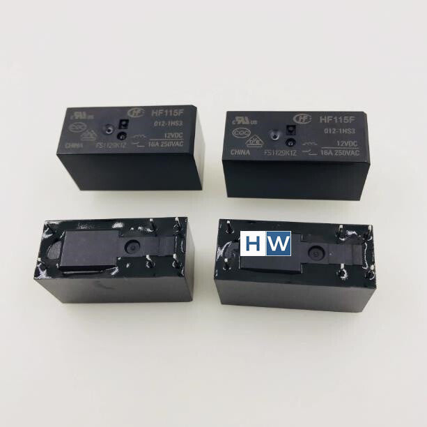 10Pcs  Hongfa Relay HF115F-012-HS3 6-pin Normally Open 16A250VAC