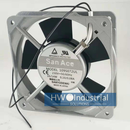 1PC 109S072UL 230V 16/14W SanAce 12CM Axial Flow Cabinet Industrial Fan
