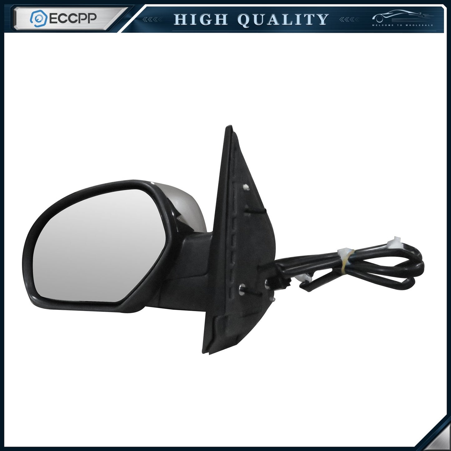 Driver Side Power Heated Mirror For Chevy Suburban 1500 2007-2014 Chrome