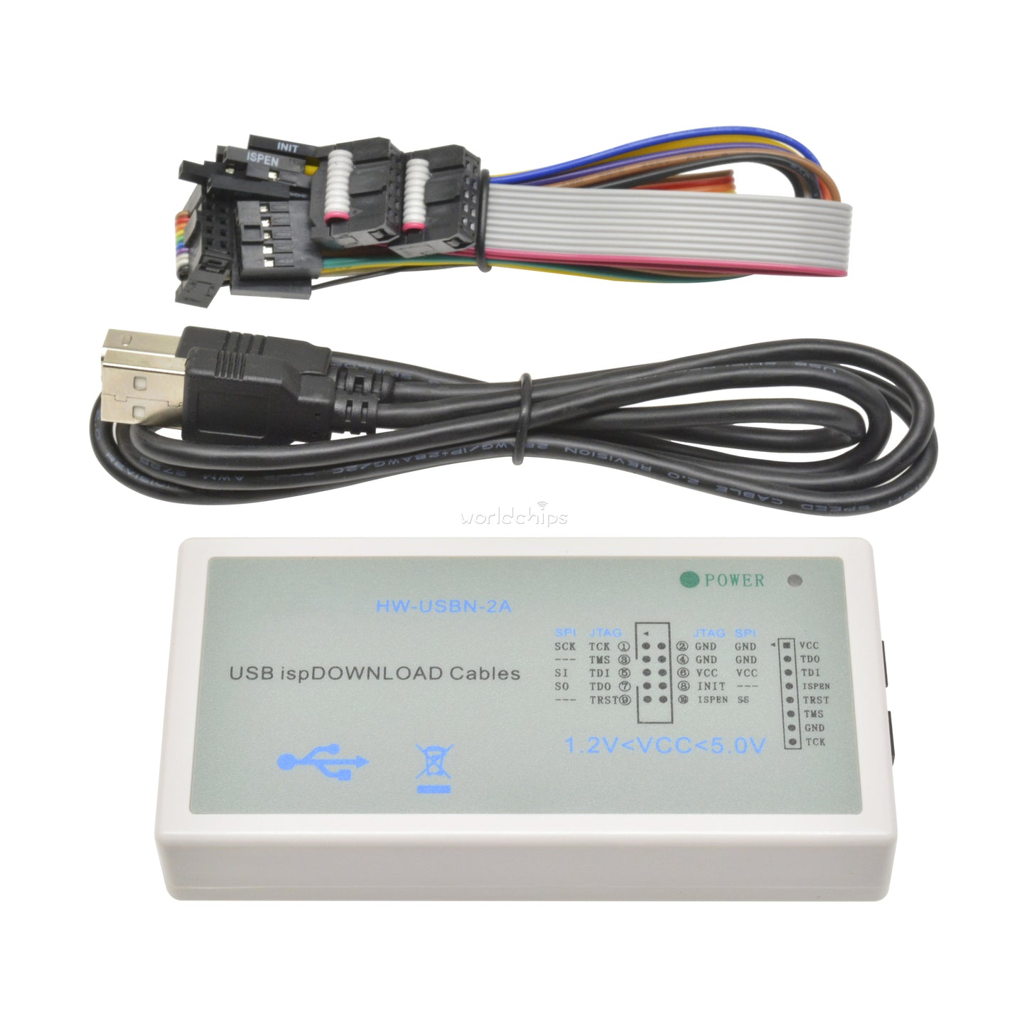 HW-USBN-2A USB Download Cable with Jtag SPI Programmer Kit for LATTICE FPGA CPLD
