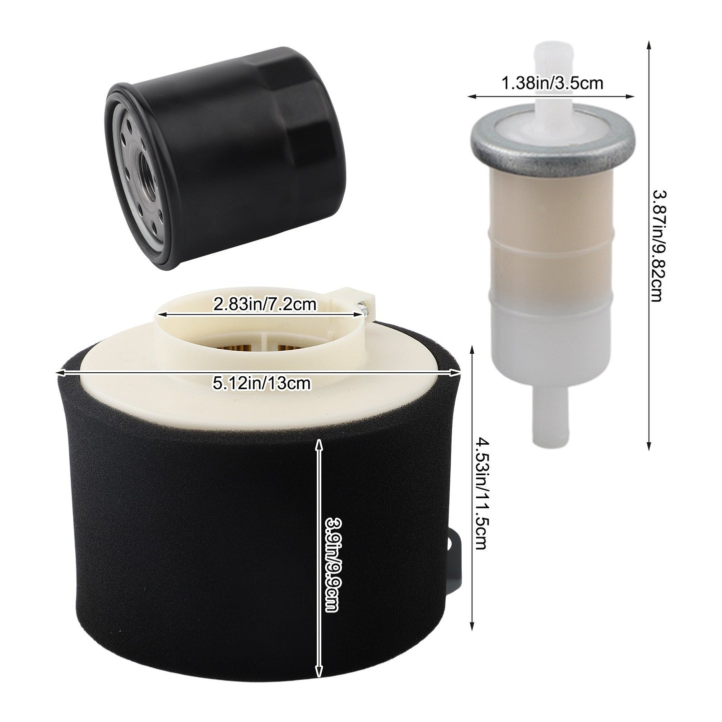 Comprehensive Tune Up Kit with Air Fuel Oil Filters for KAWASAKI Mule Models