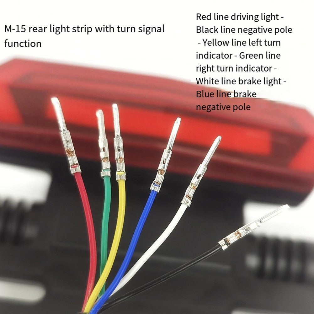 Electric Bicycle Tail Light with Reliable ABS Material for 12V Systems