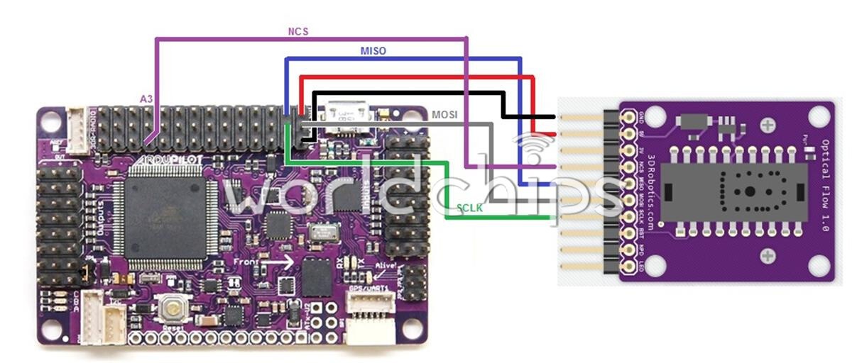 10PCS ADNS 3080 Optical Flow Sensor Improve Position Hold Accuracy Multicopter